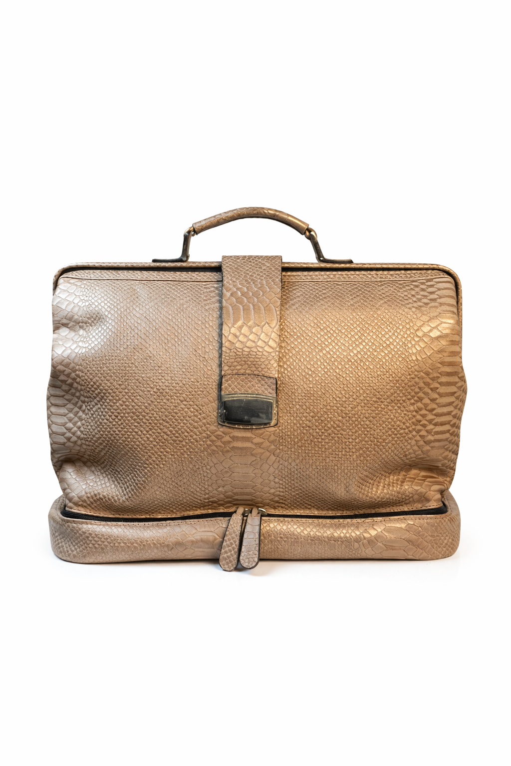 Atlas Tote – sand leather tote handcrafted in Morocco