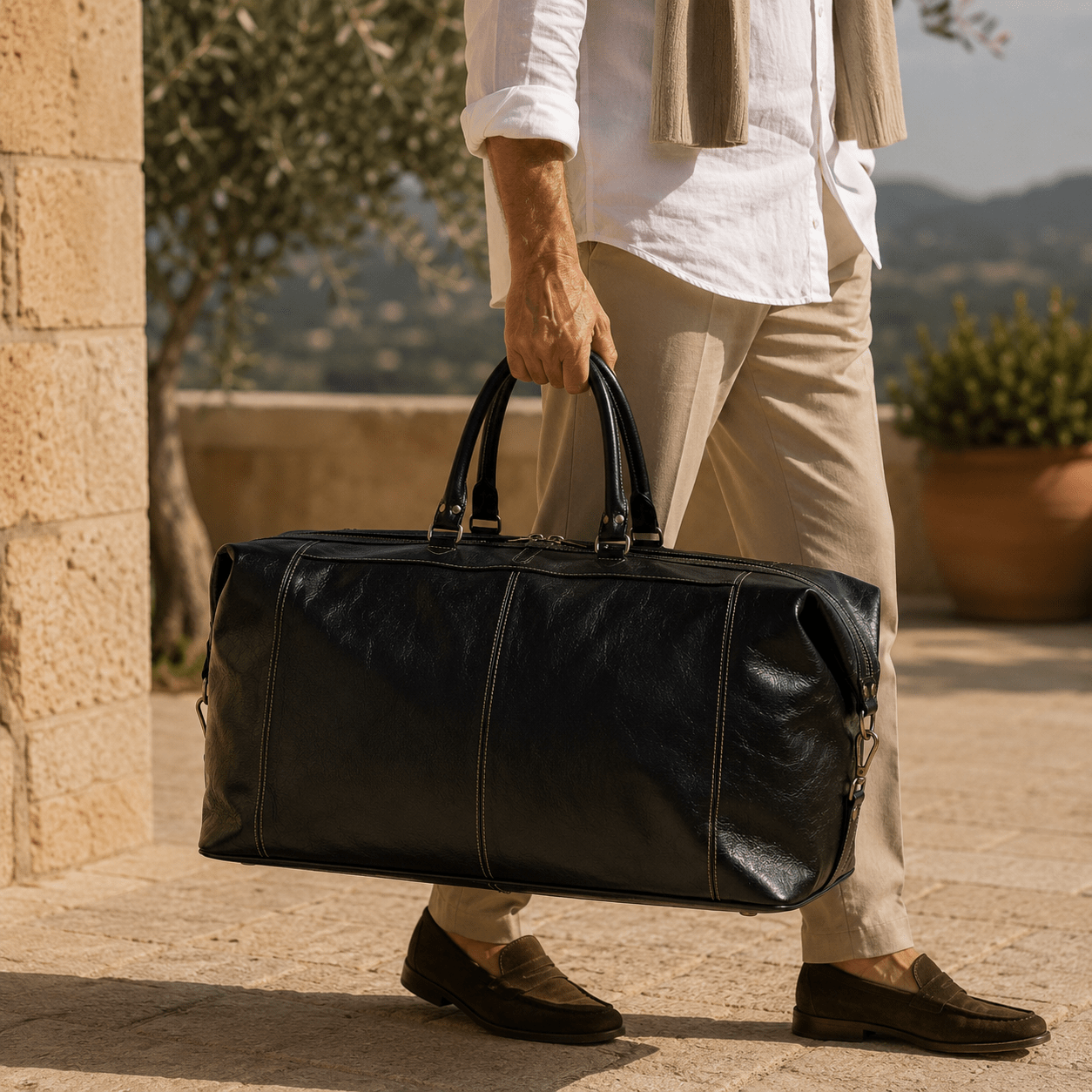 THE PASSAGE BAG — BLACK - Naadra