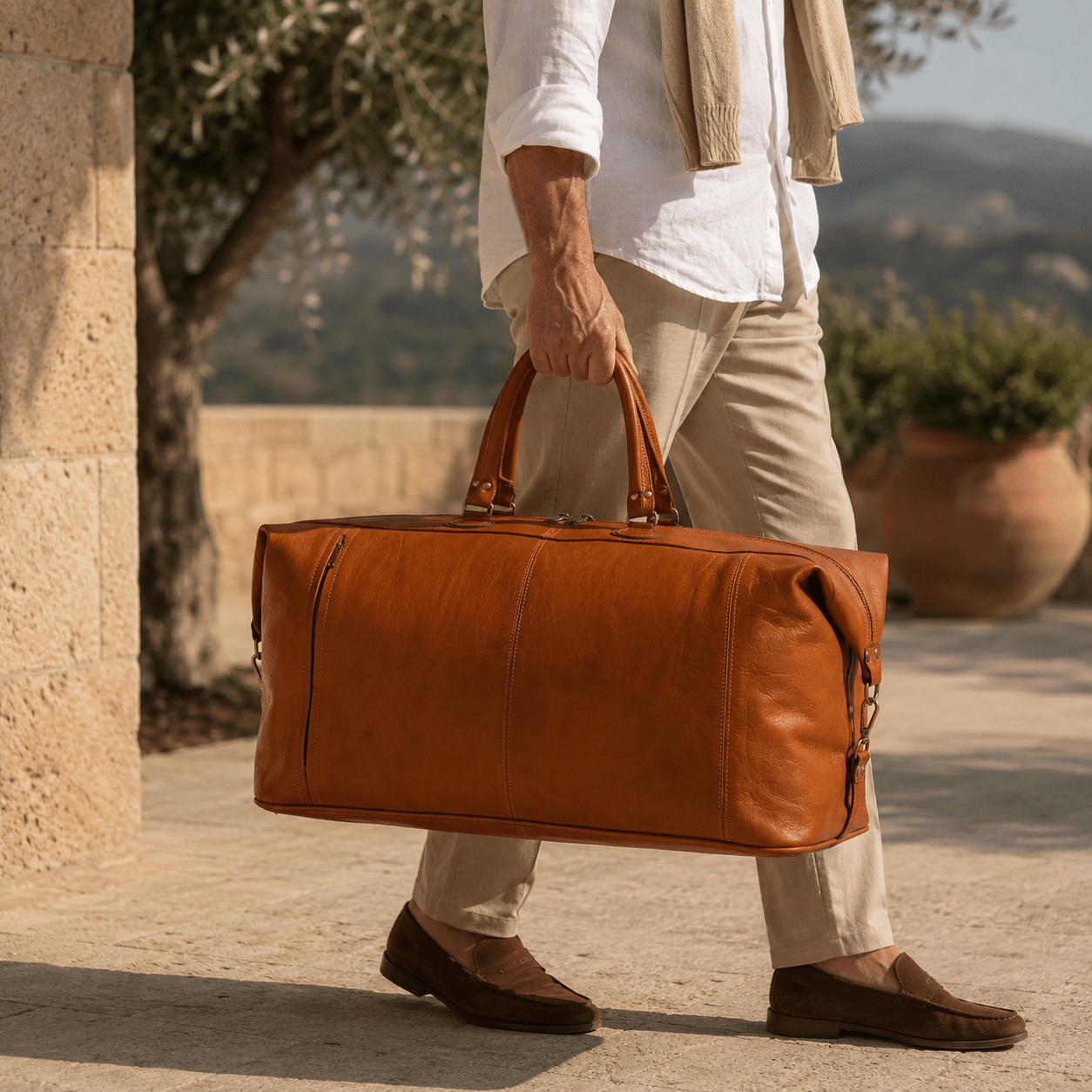 The Passage Bag — Cognac - Naadra
